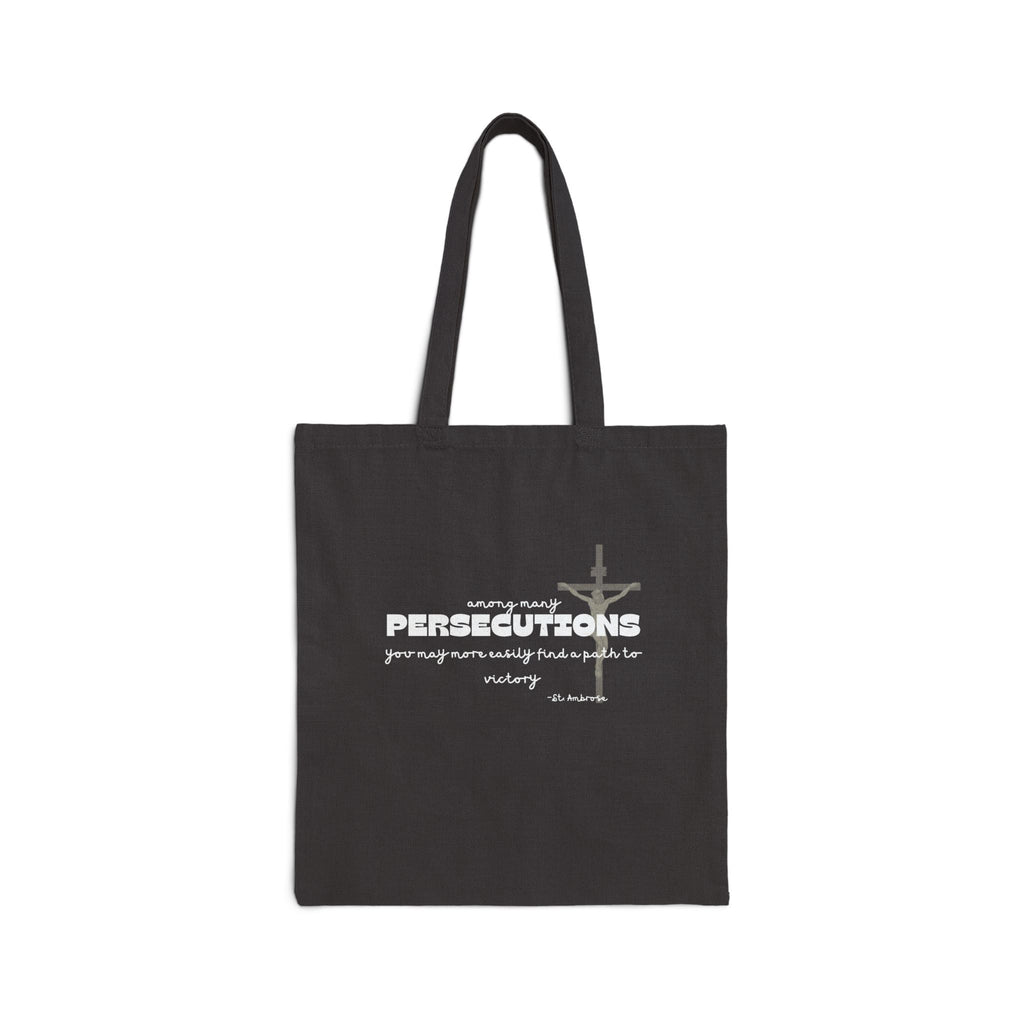 St Ambrose 'Persecutions' Cotton Tote Bag