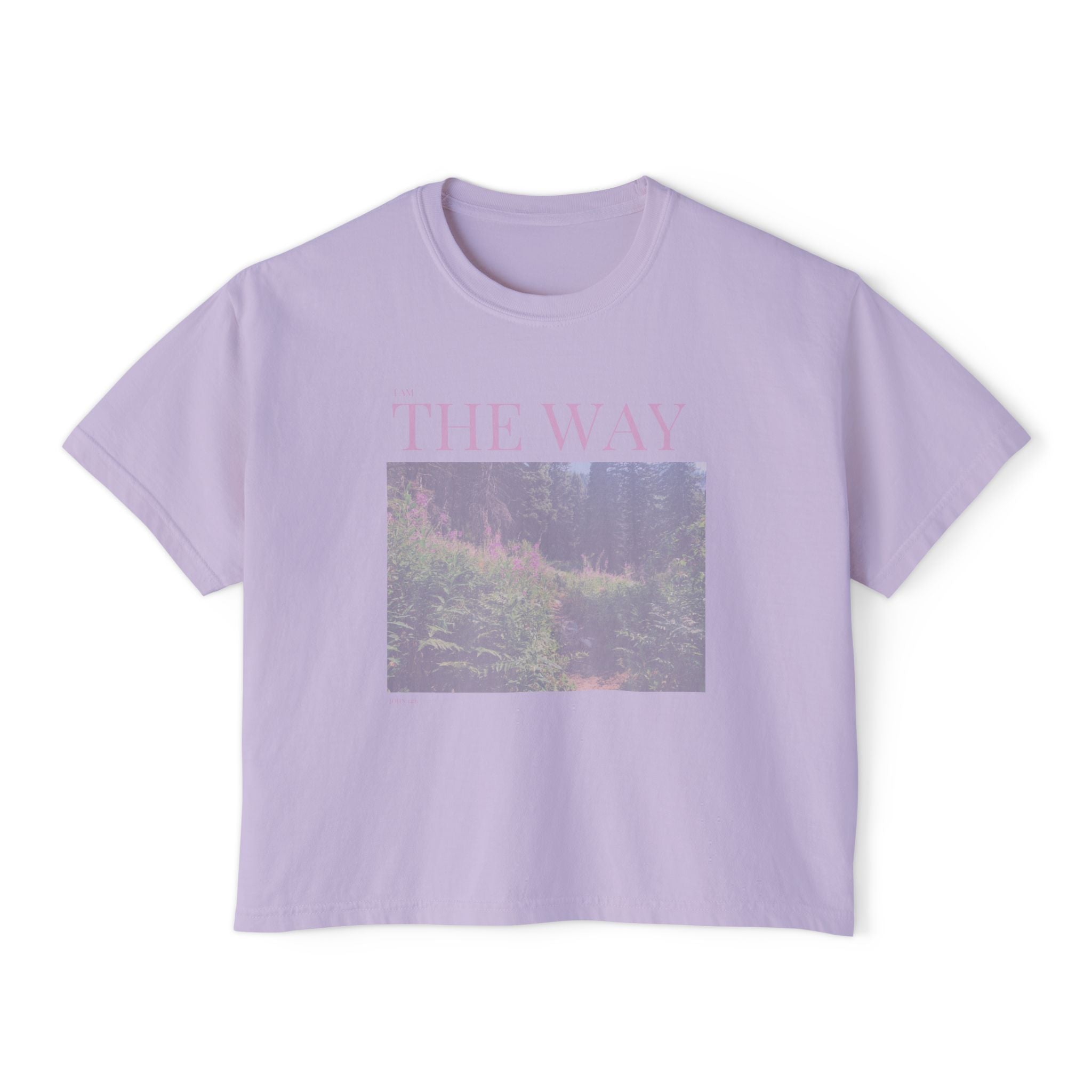 The Way I AM T-Shirt - Vintage Feel, Bible Verse, Women's Boxy Tee
