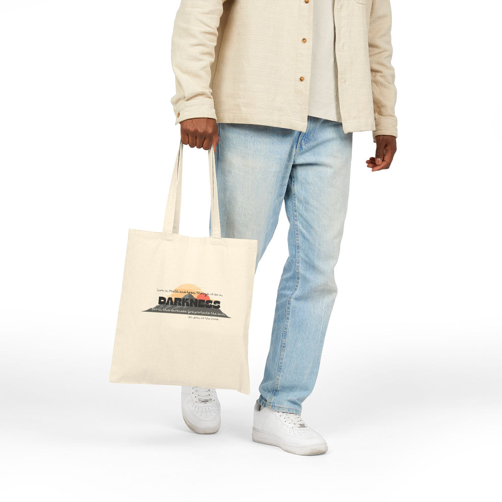 St John of the Cross 'Darkness' Cotton Tote Bag