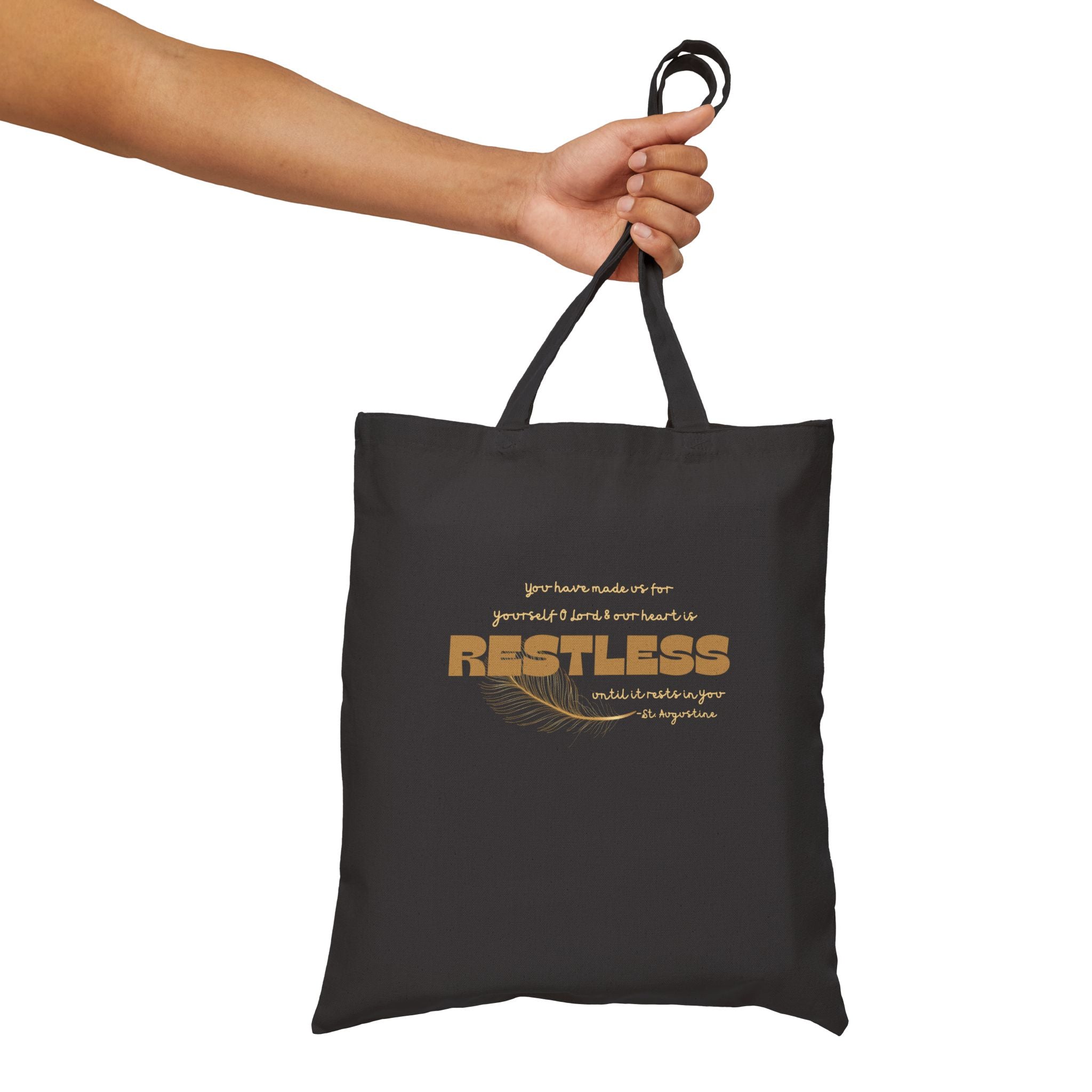 St. Augustine 'Restless' Cotton Tote Bag