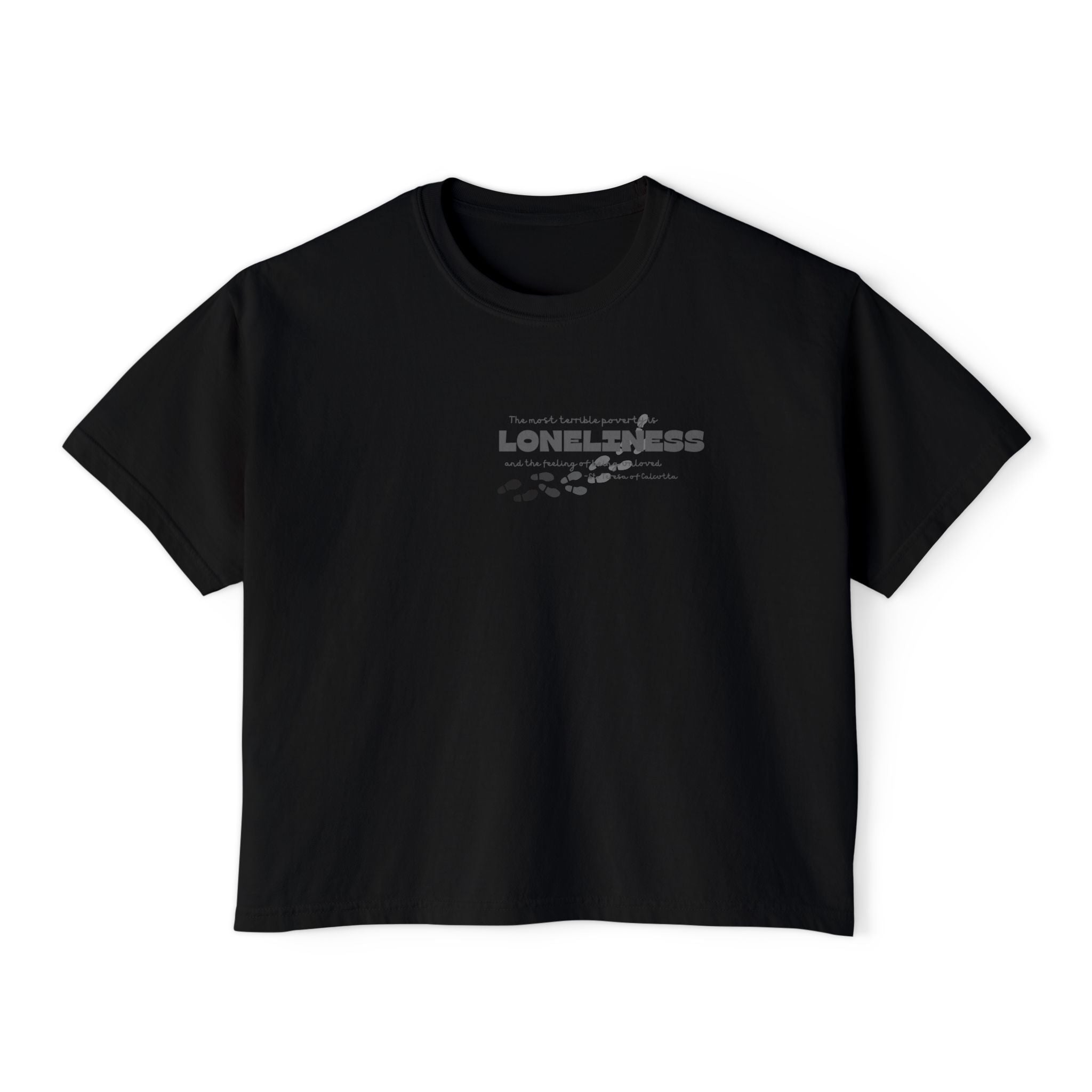 Boxy Tee - St Teresa Saint Quote Loneliness Women's T-Shirt