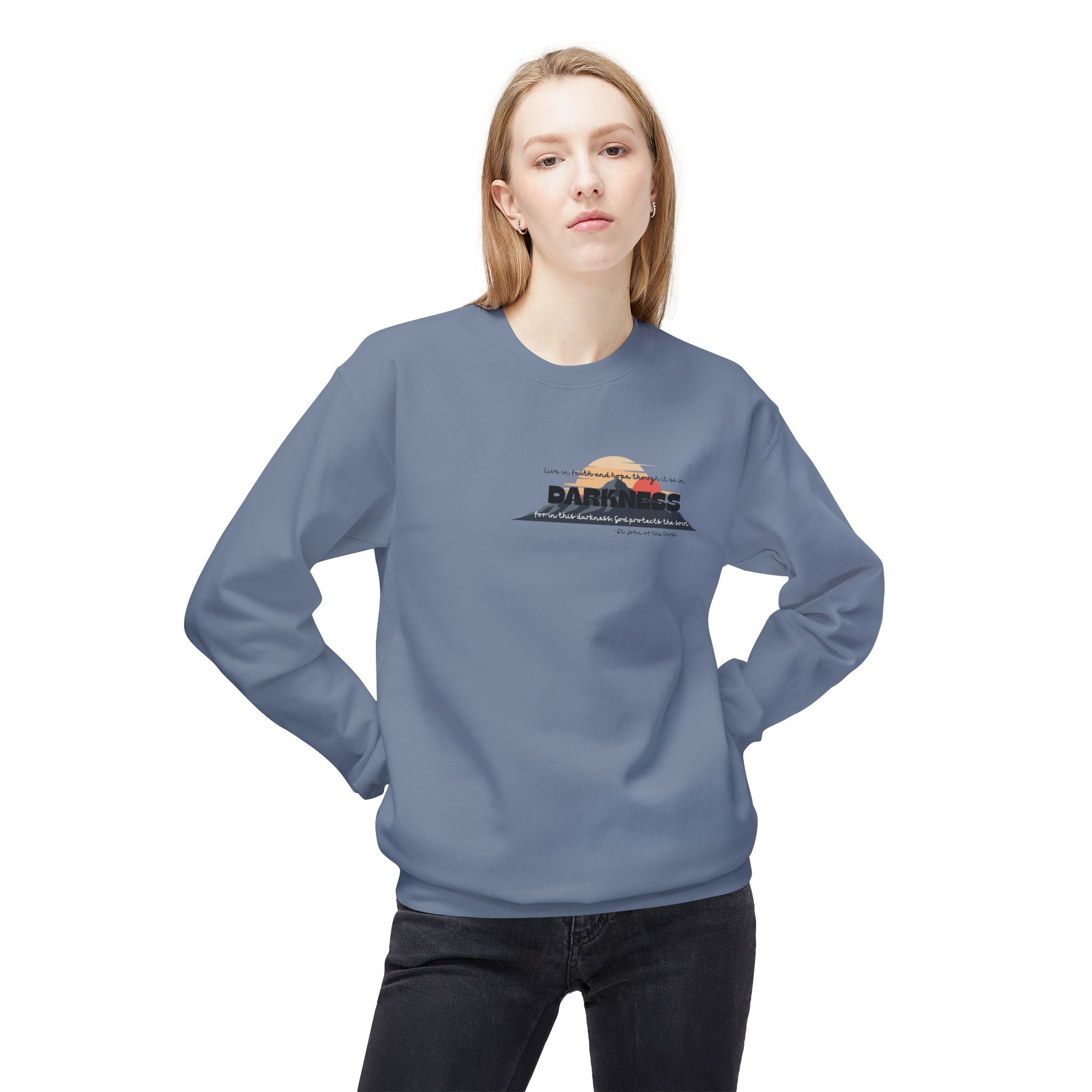 St. John of the Cross 'Dark Night of the Soul' Crewneck Sweatshirt