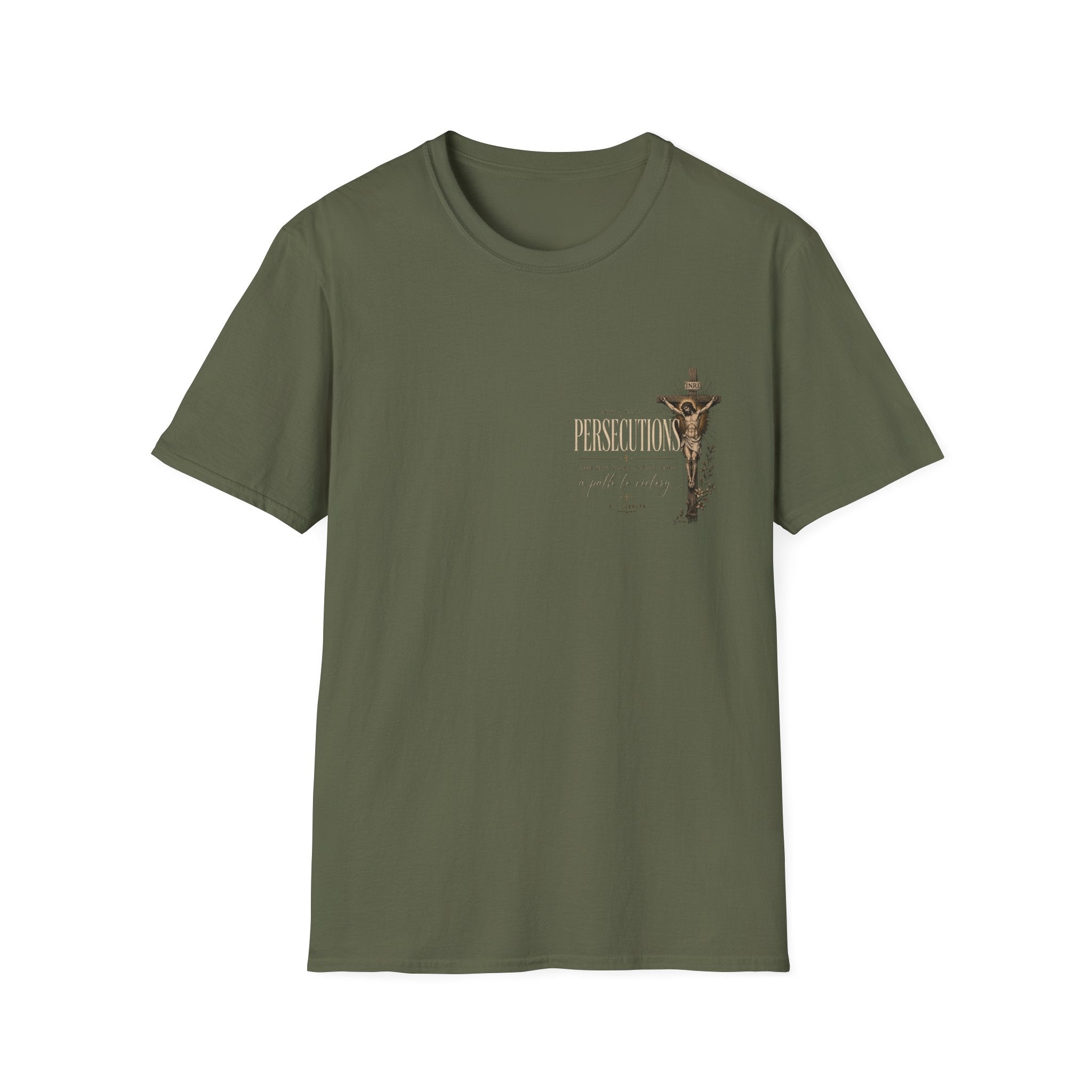 St. Ambrose Quote T-Shirt — 'Persecutions' Religious Inspirational Tee