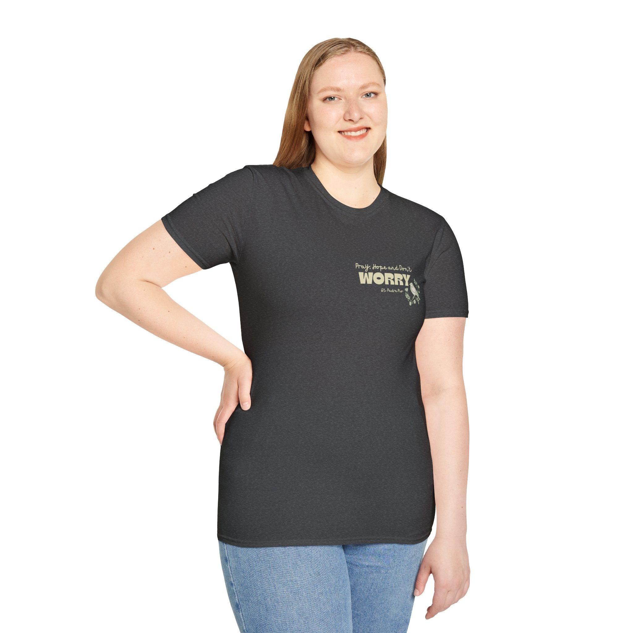 St. Padre Pio 'Worry' Quote T-Shirt