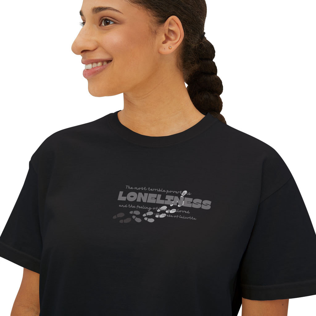 Boxy Tee - St Teresa Saint Quote Loneliness Women's T-Shirt