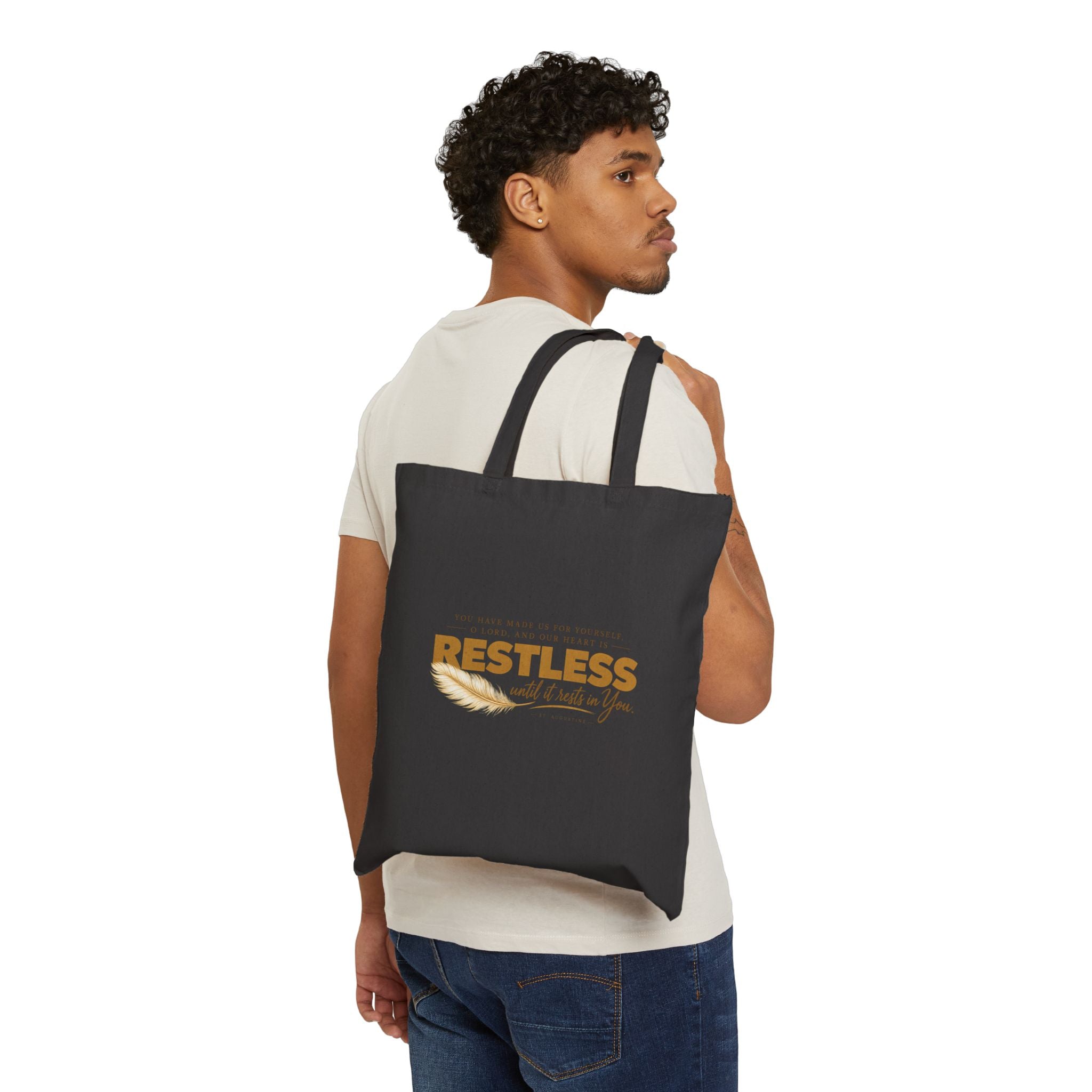 St. Augustine 'Restless' Cotton Tote Bag