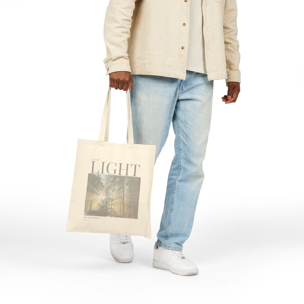 The Light I AM - Vintage Feel, Cotton Tote Bag
