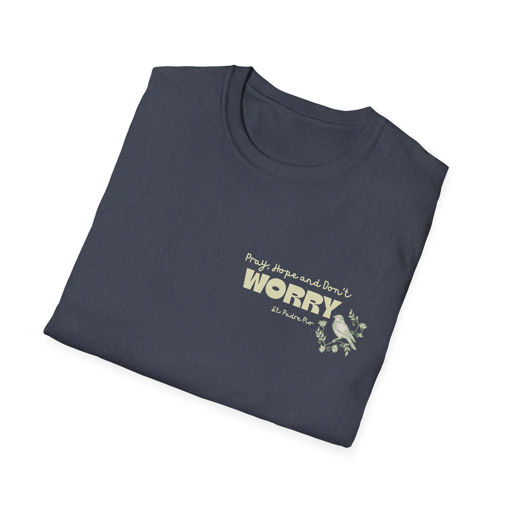 St. Padre Pio 'Worry' Quote T-Shirt