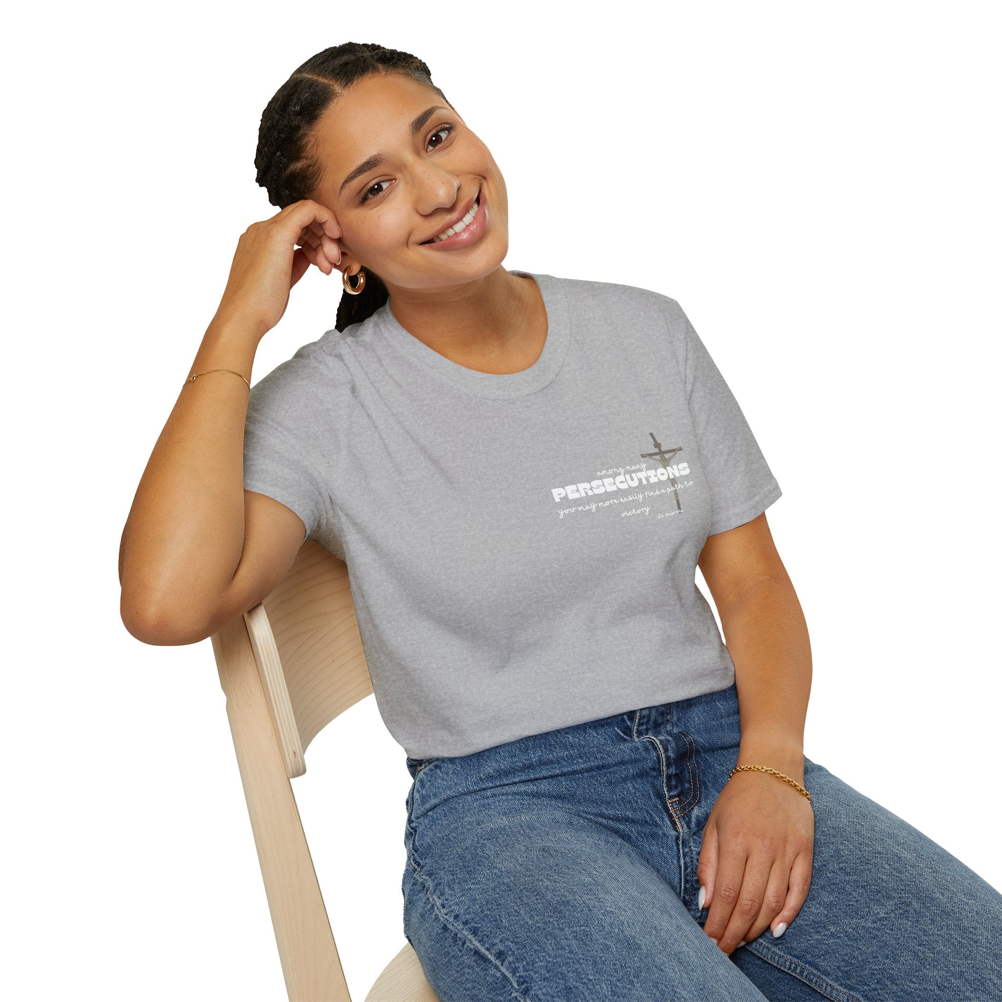 St. Ambrose Quote T-Shirt — 'Persecutions' Religious Inspirational Tee
