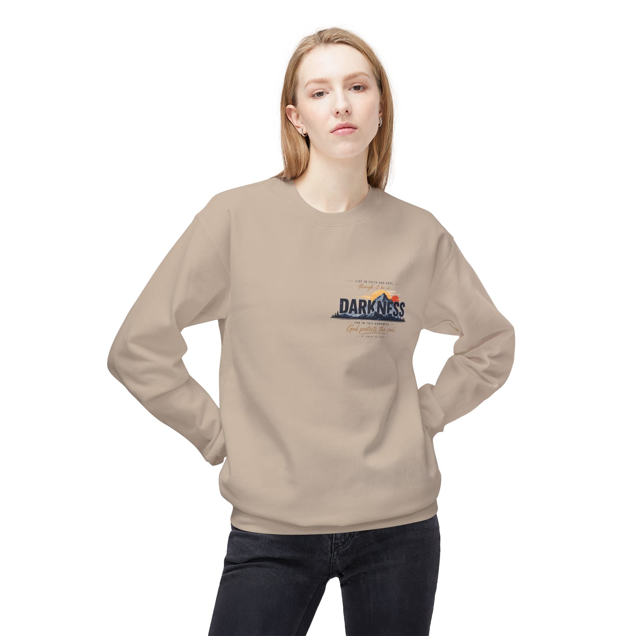 St. John of the Cross 'Dark Night of the Soul' Crewneck Sweatshirt