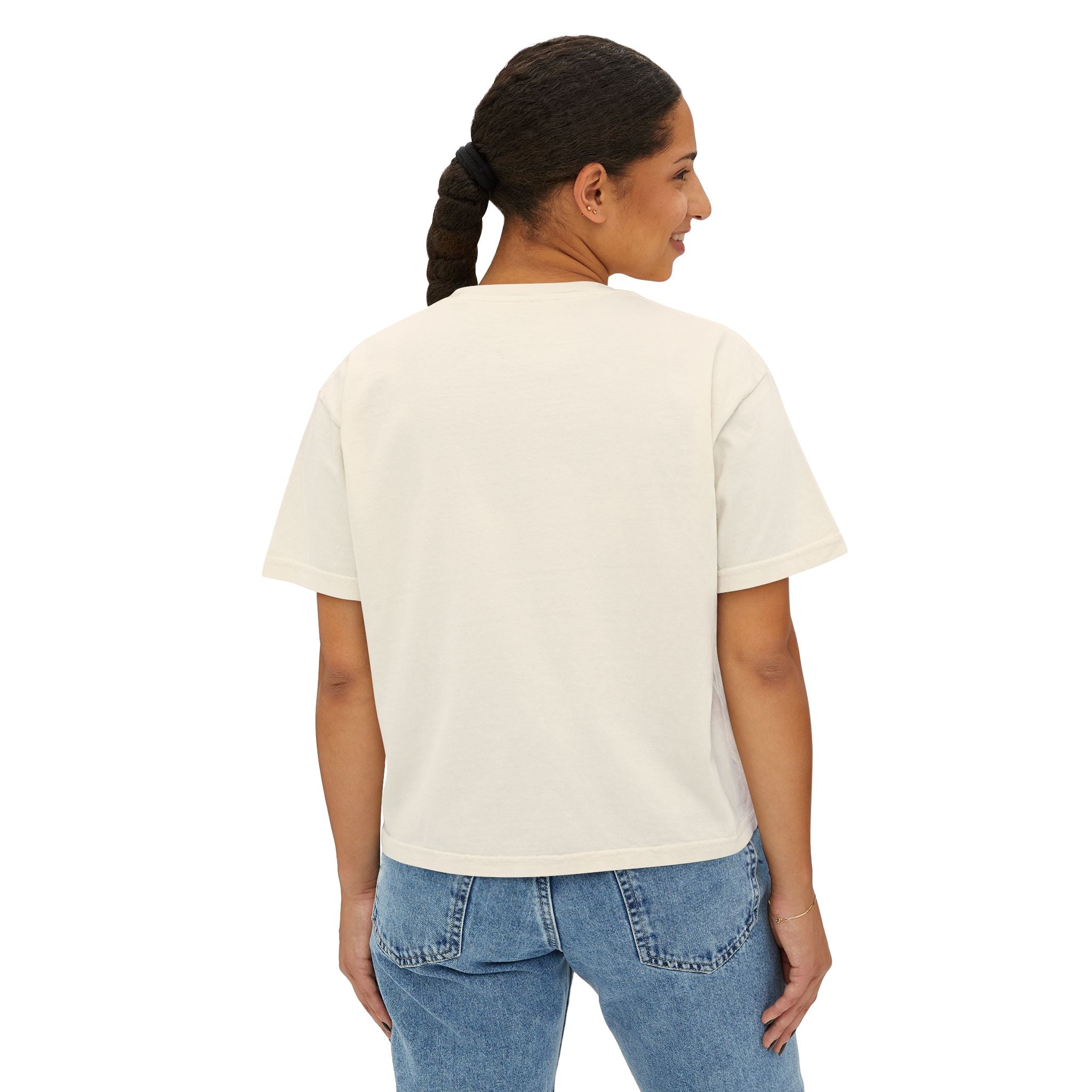 The Light I AM T-Shirt - Vintage Feel, Bible Verse, Women's Boxy Tee