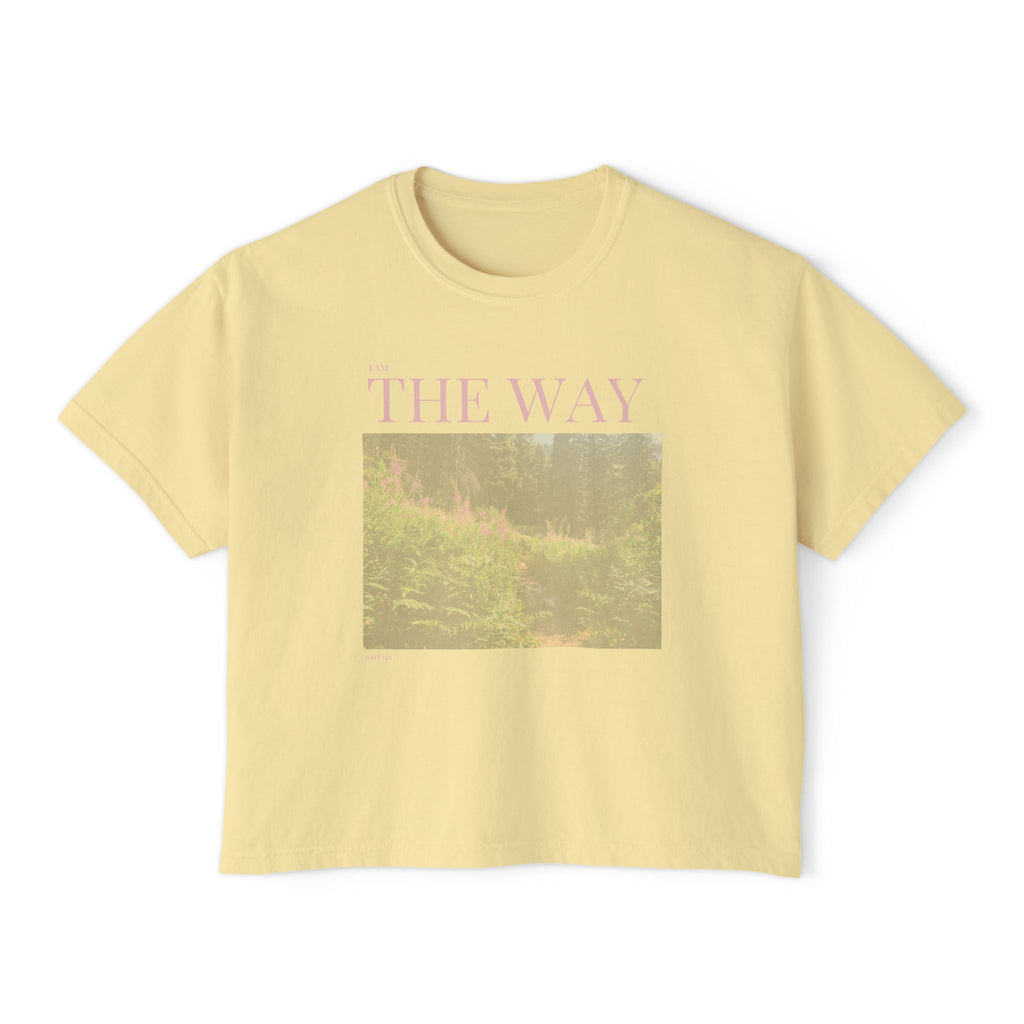 The Way I AM T-Shirt - Vintage Feel, Bible Verse, Women's Boxy Tee
