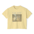 The Light I AM T-Shirt - Vintage Feel, Bible Verse, Women's Boxy Tee