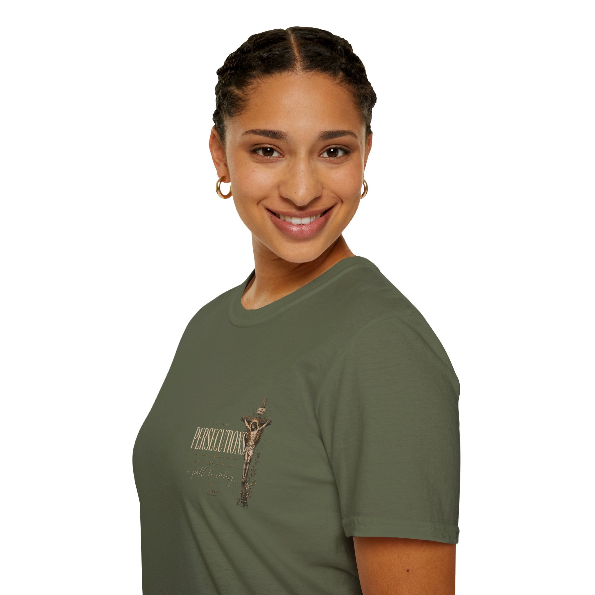 St. Ambrose Quote T-Shirt — 'Persecutions' Religious Inspirational Tee