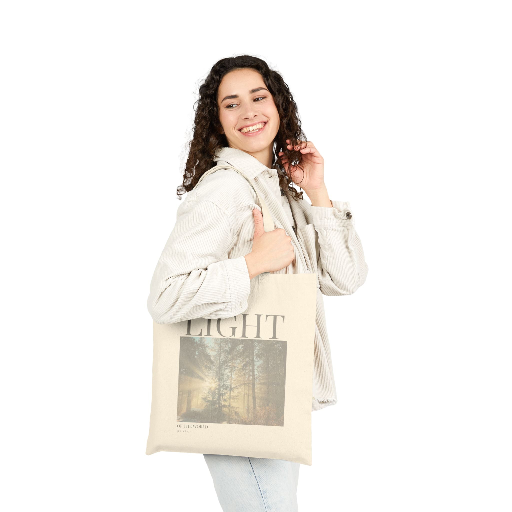 The Light I AM - Vintage Feel, Cotton Tote Bag