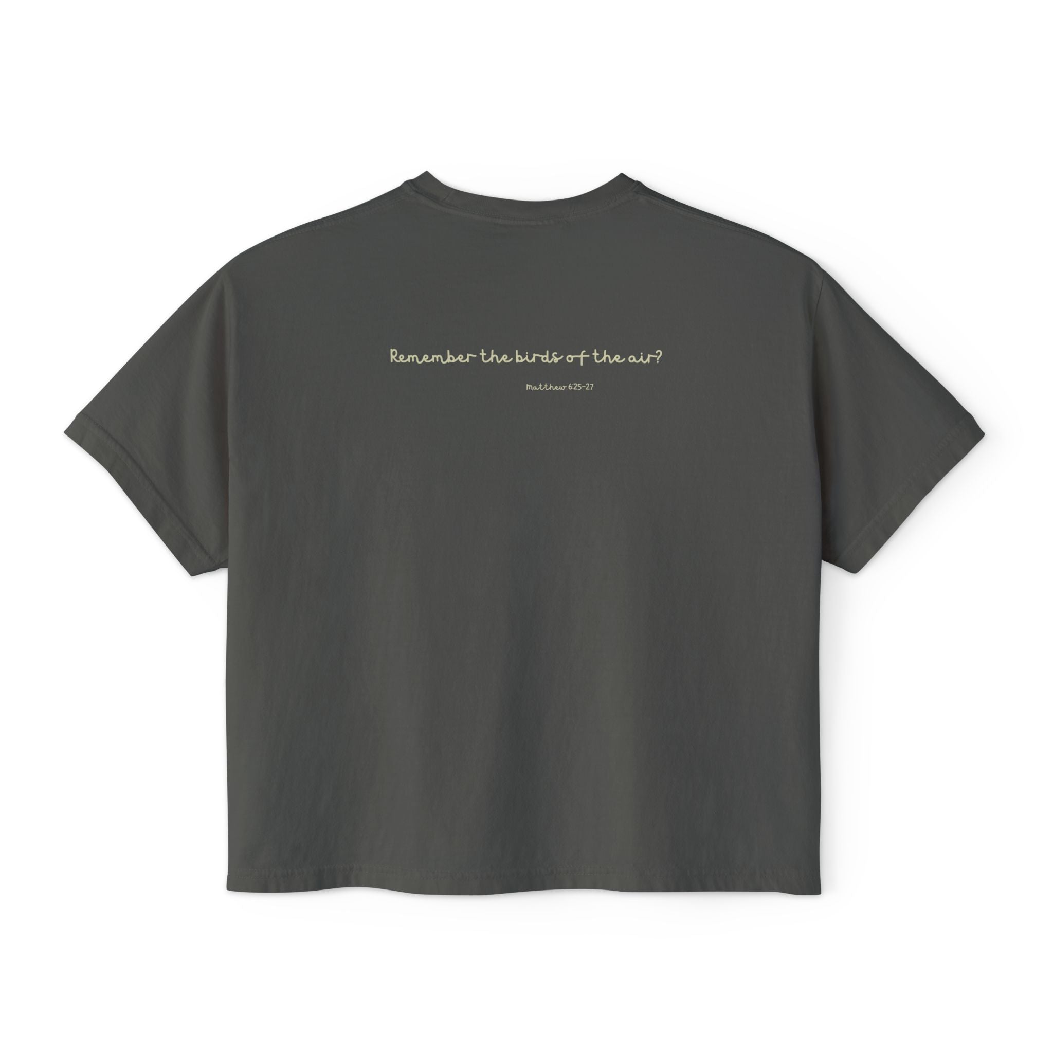 St Padre Pio Saint Quote Boxy Women's Tee with Bible Verse for Worry Relief