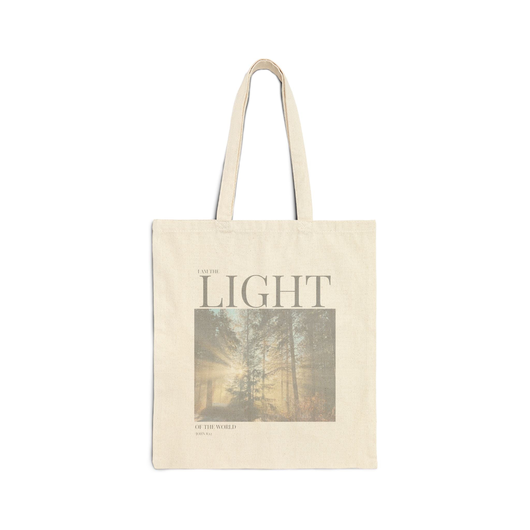 The Light I AM - Vintage Feel, Cotton Tote Bag