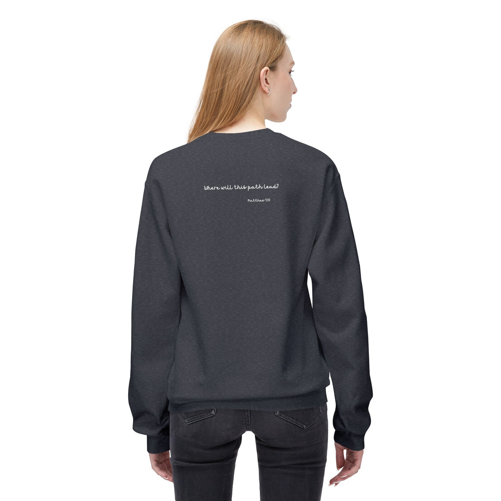 Persecutions Crewneck Sweatshirt — Subtle Text Graphic Christian Faith Pullover