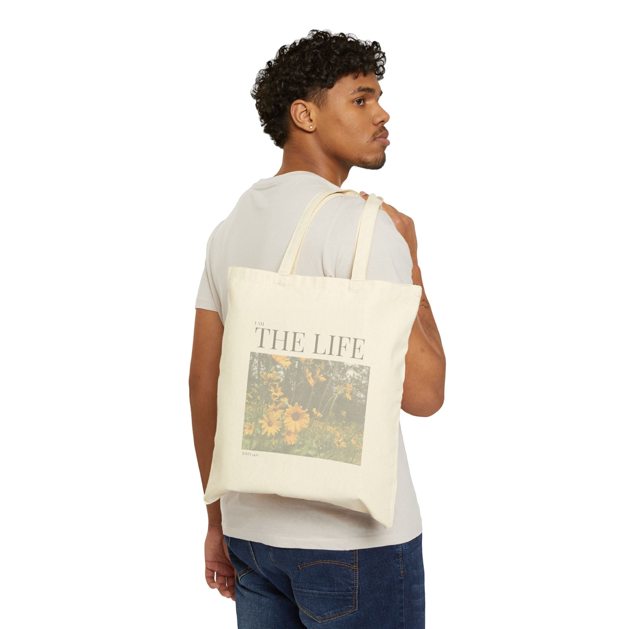 The Life I AM - Vintage Feel, Cotton Tote Bag