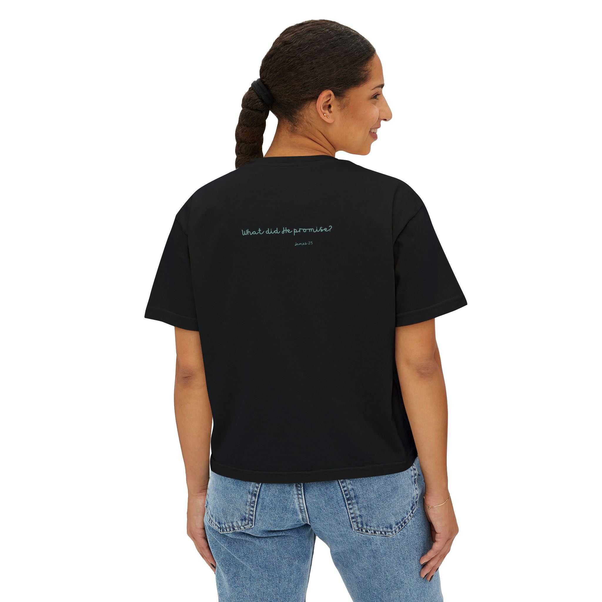 Boxy Tee - St Teresa Saint Quote Poverty Bible Verse Women's T-Shirt