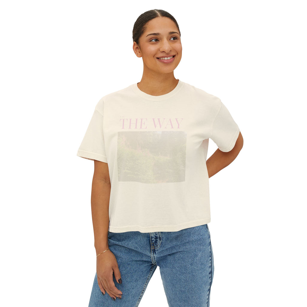 The Way I AM T-Shirt - Vintage Feel, Bible Verse, Women's Boxy Tee