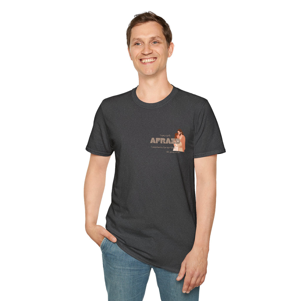 St. Joan of Arc Quote T-Shirt — "Afraid" Inspirational Faith Graphic Tee