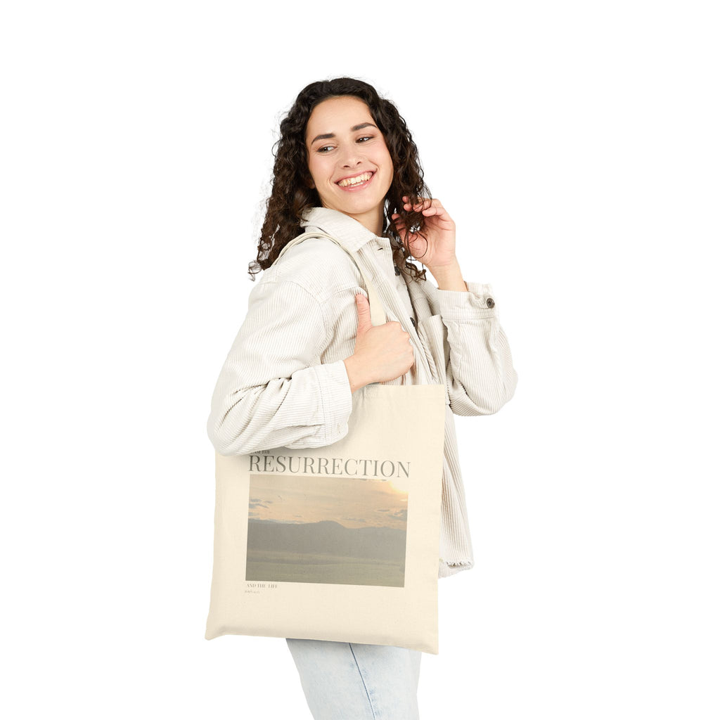 The Resurrection I AM - Vintage Feel, Cotton Tote Bag