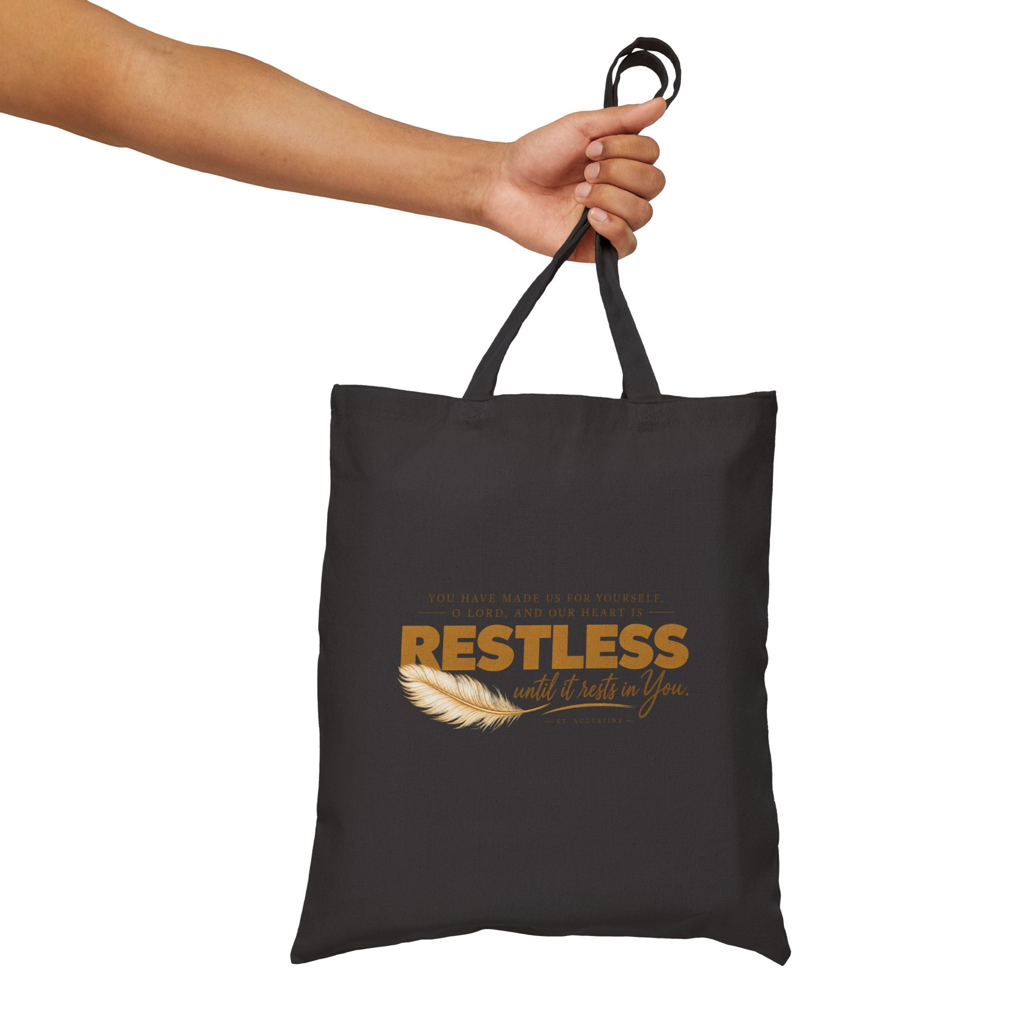 St. Augustine 'Restless' Cotton Tote Bag