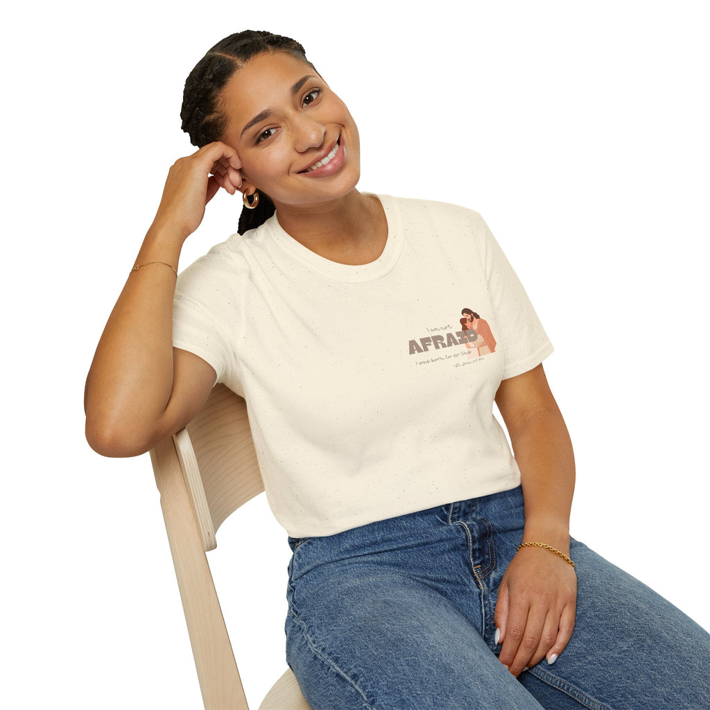 St. Joan of Arc Quote T-Shirt — "Afraid" Inspirational Faith Graphic Tee