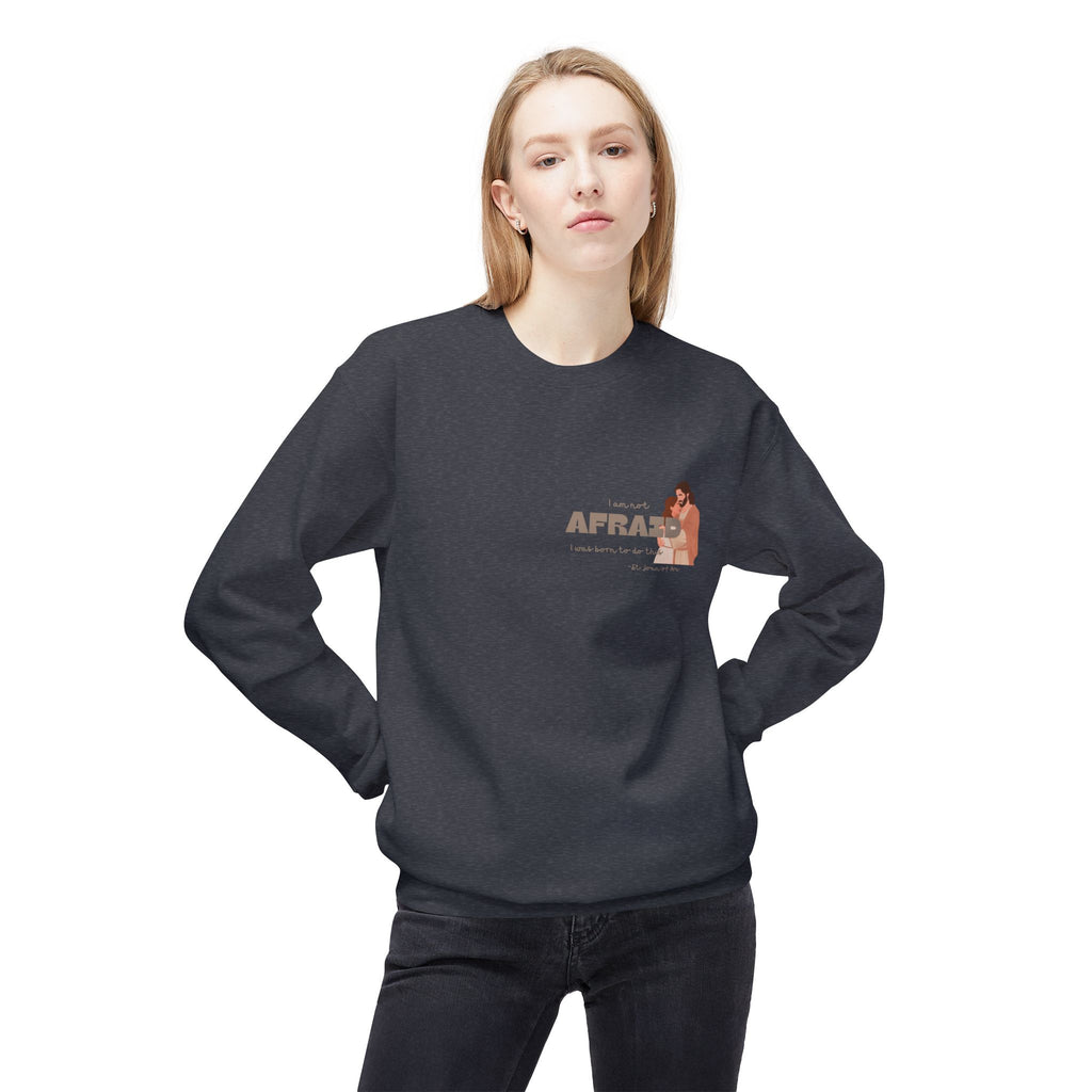 St. Joan of Arc 'Afraid' Inspirational Quote Sweatshirt