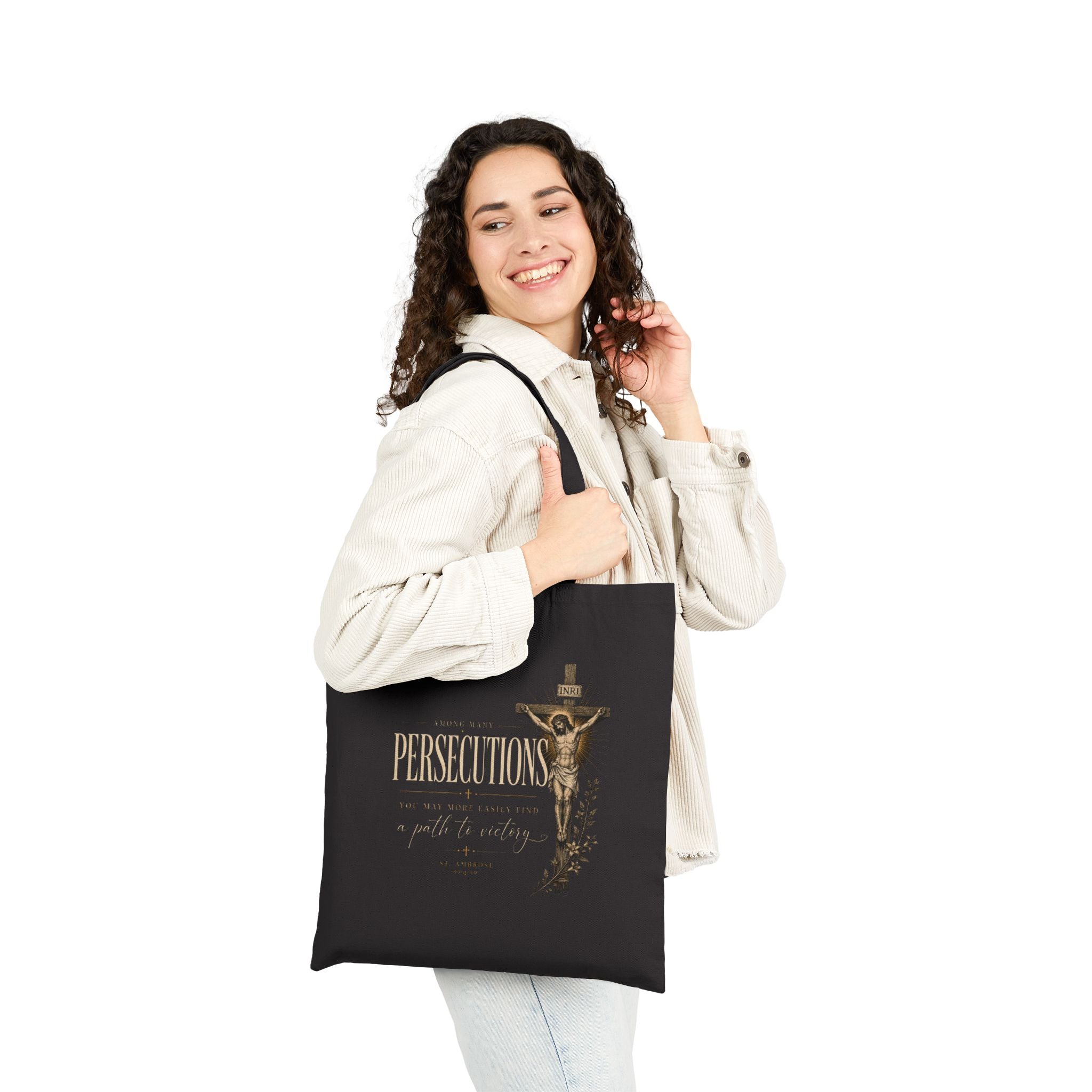 St Ambrose 'Persecutions' Cotton Tote Bag