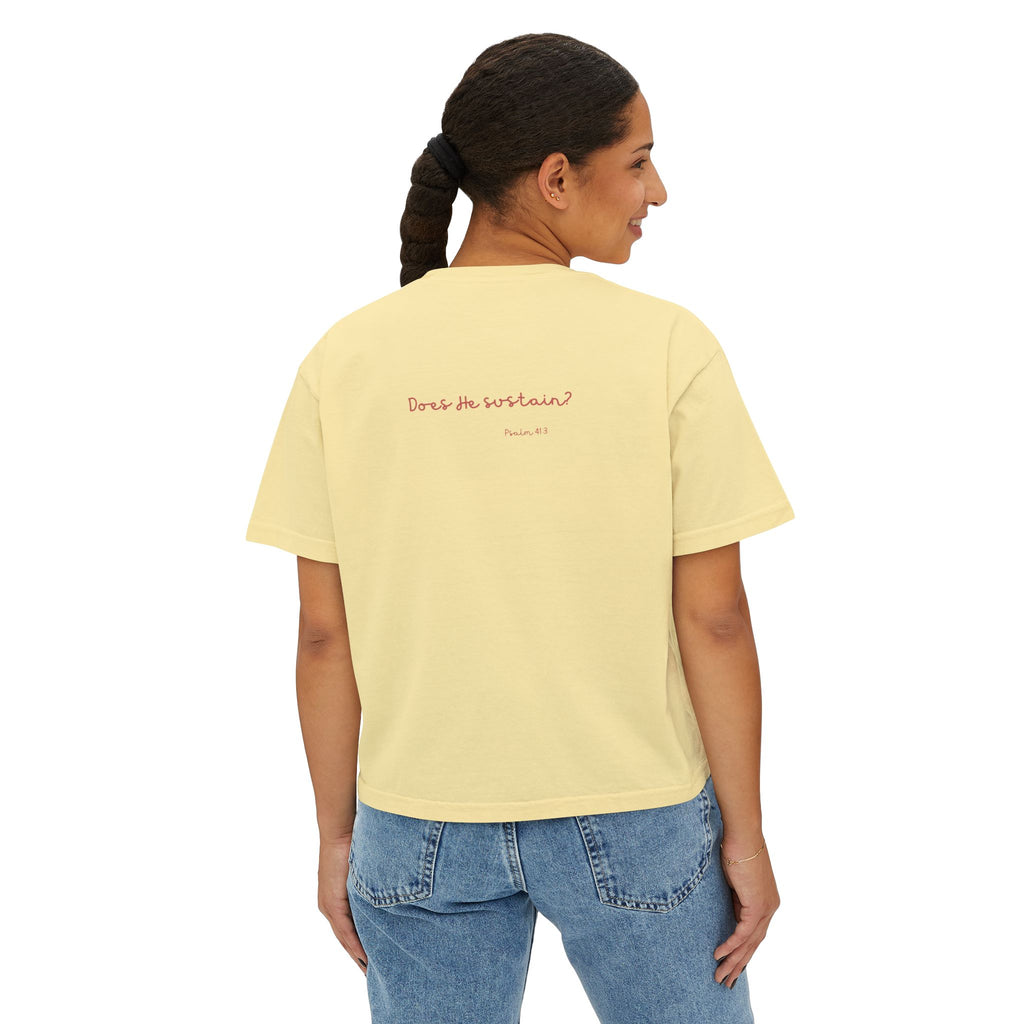 Boxy Tee - St Theresa Saint Quote Sickness Bible Verse Women's T-Shirt