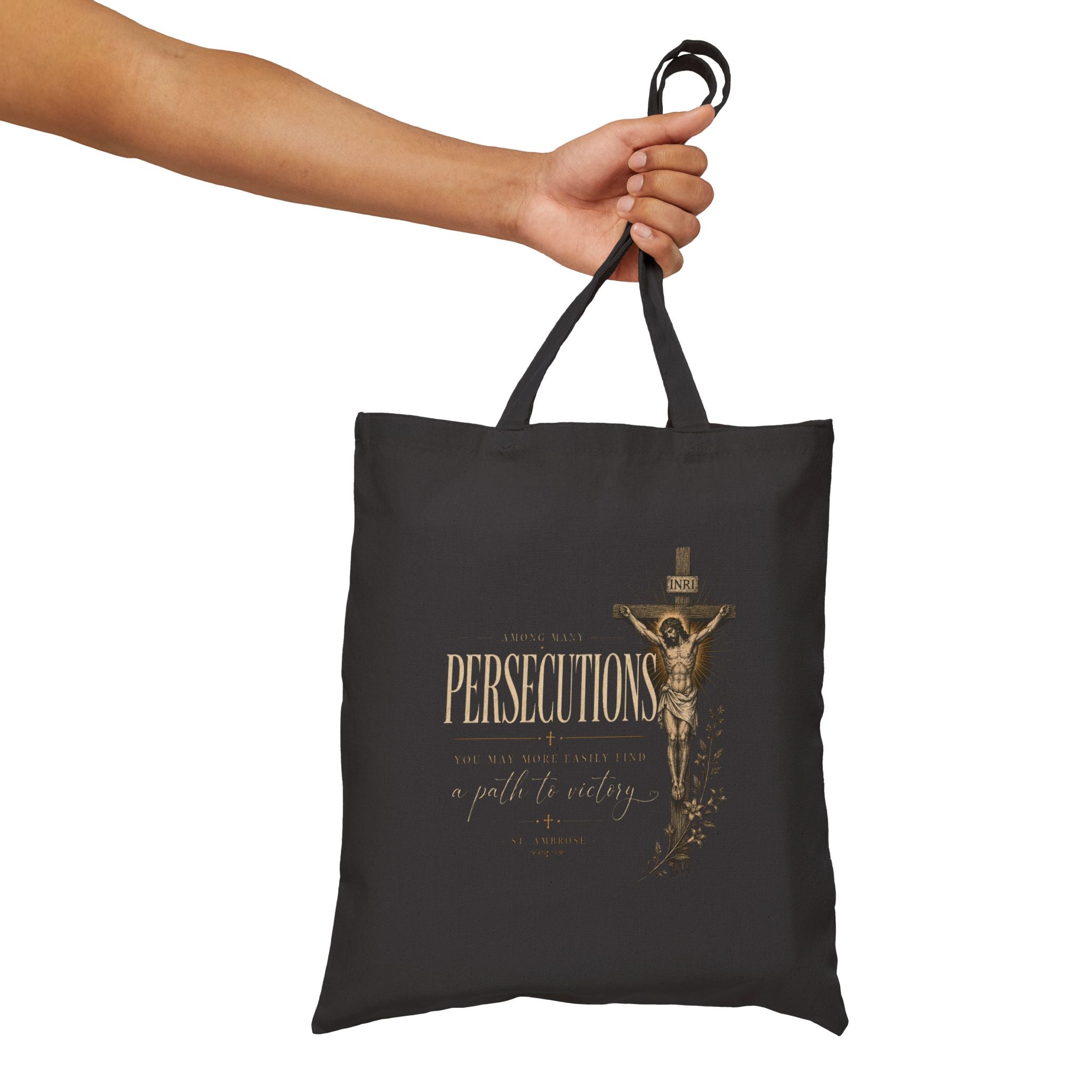 St Ambrose 'Persecutions' Cotton Tote Bag
