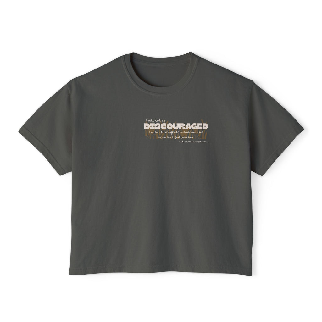Boxy Tee - St Therese Saint Quote Discouraged Bible Verse Women's T-Shirt