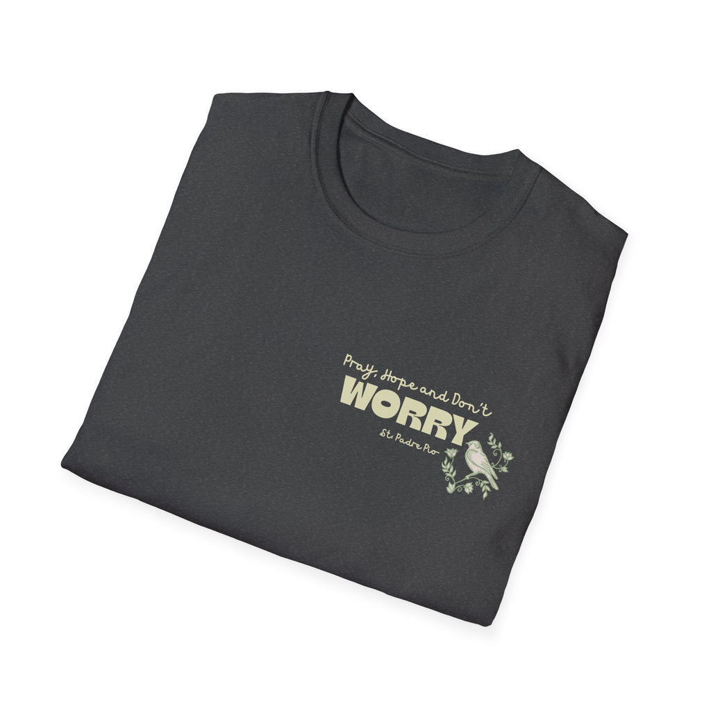 St. Padre Pio 'Worry' Quote T-Shirt